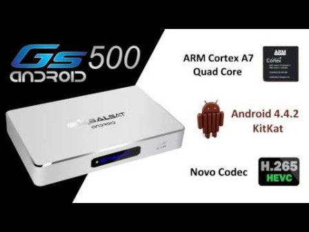 Receptor Globalsat GS 500 Android Ultra HD 4K - OnDemand 